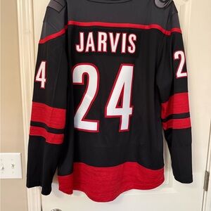 Carolina Hurricanes Fanatics Black and Red NHL Jersey